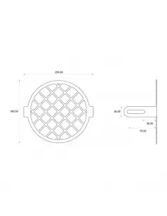 GRILLE UNIVERSELLE DE GRILLE DE PH PH PH C-RA POUR POUR 1 2