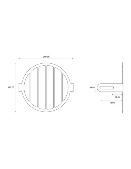 UNIVERSAL HEADLIGHT GRILLE C-RACER Nº2