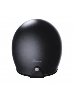 Casque Jet Noir Metalflake Mat ECE 2206 | Custom Vintage | Iguana Custom 2