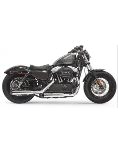 SILENCIADORES SLIP-ON FIREPOWER SERIES 3" PARA HARLEY-DAVIDSON SPORTSTER 2014-2020 CROMADO/PRETO