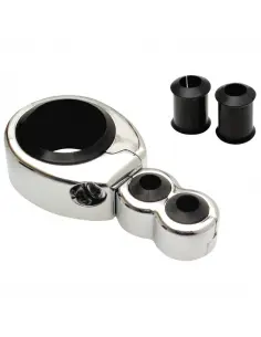 Abrazaderas dobles swivel cromadas Motion Pro
