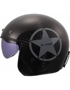 LS2 OF601 BOB II Carbono Grey Star Jet – ECE 22.06 2