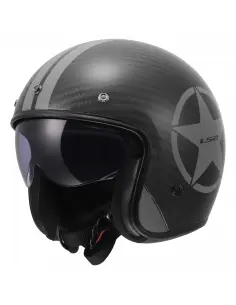 LS2 OF601 BOB II Carbone Grey Star Jet – ECE 22.06