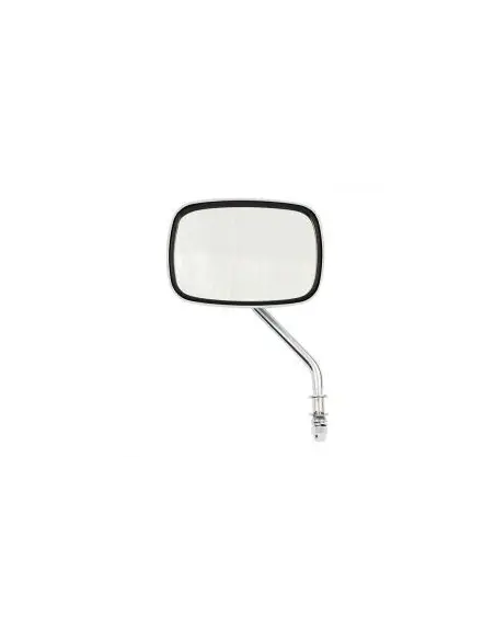 CHROME HARLEY SHORT RECTANGULAR MIRROR