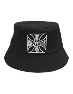 Chapeau WCC OG Cross Bucket Hat Black | West Coast Choppers