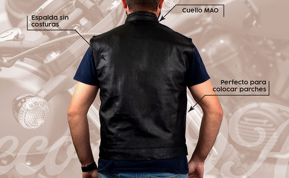 Questo gilet biker Sons of Anarchy è perfetto per applicare le toppe.